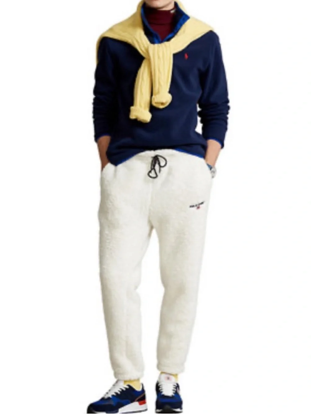 NEW Polo Ralph Lauren Fleece Mock Neck Pullover Sz XL
